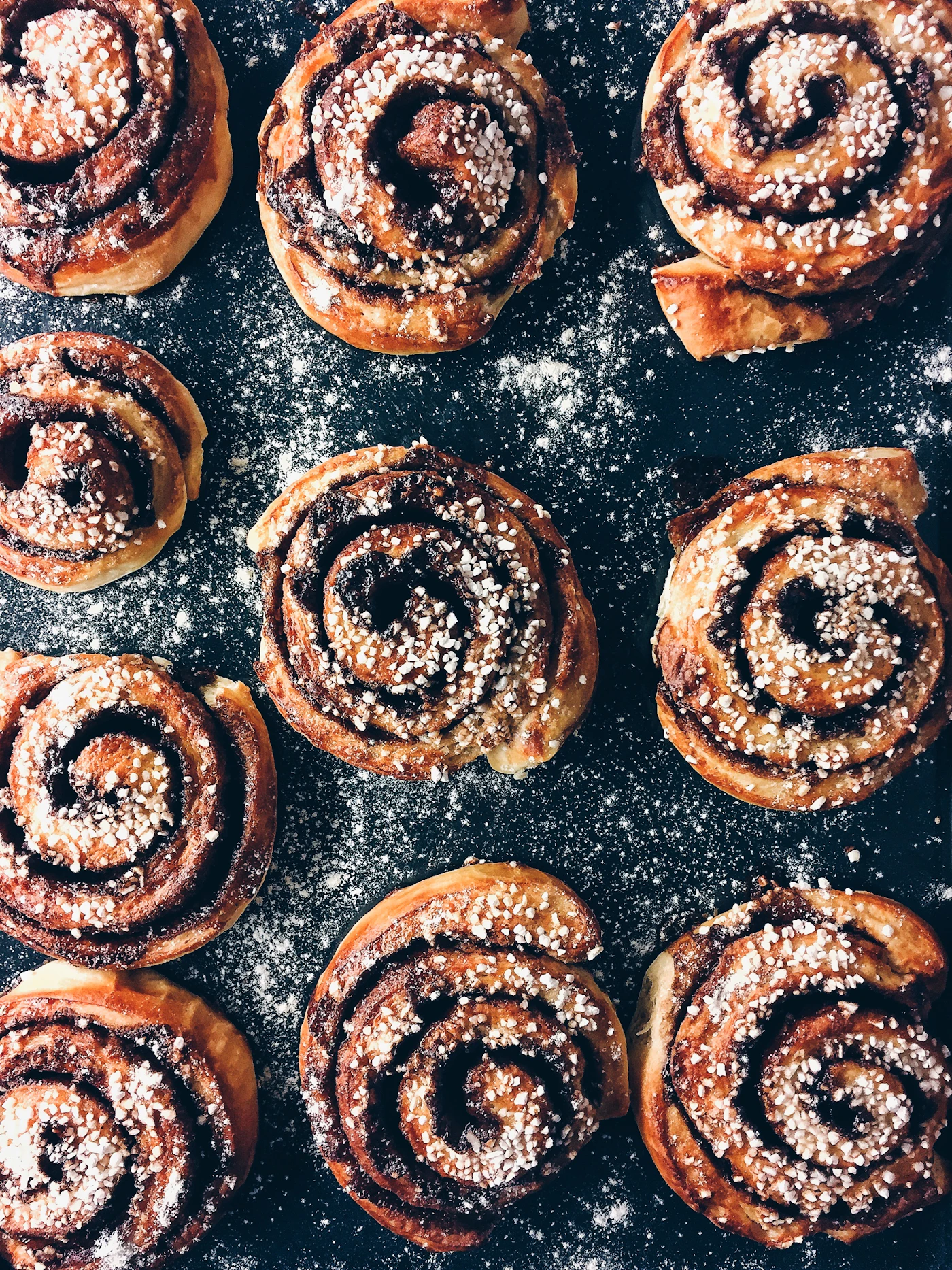 Freshly baked Swedish kanelbullar (cinnamon buns) — the heart of Fika